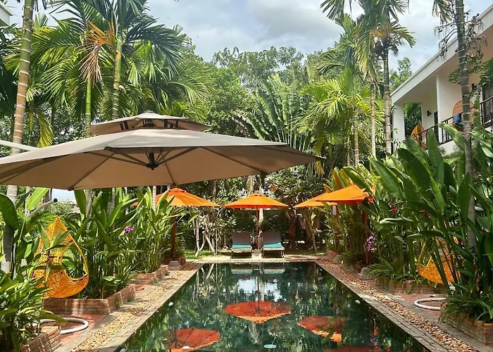 Duplex, 1br Loft, King Bed, Pool, Garden, Sony Soundbar Dom wakacyjny Siem Reap