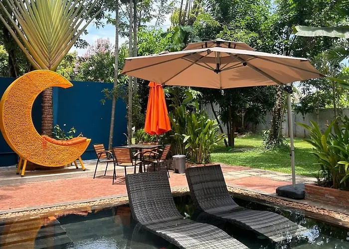 Duplex, 1br Loft, King Bed, Pool, Garden, Sony Soundbar Dom wakacyjny